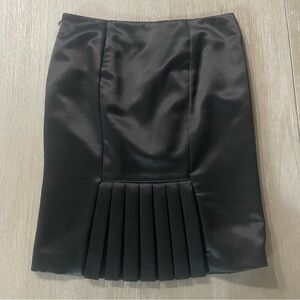 Alex Evenings satin pencil pleated women’s skirt Size 6 formal party cocktail